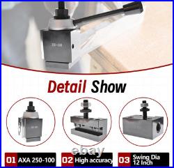 6Pcs AXA 250-100 Tool Post Set CNC High Accuracy Piston Type Quick Change Tool P