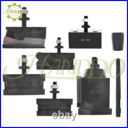 6Pcs AXA 250-111 SERIES QUICK CHANGE WEDGE TOOL POST SET 12 SWING Dia