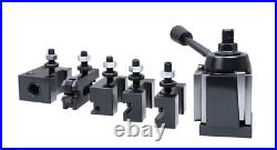 6 Pc Wedge Type Quick Change Tool Post Set for Lathe Swing 6-12 Inches