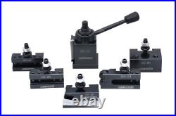 6 Pc Wedge Type Quick Change Tool Post Set for Lathe Swing 6-12 Inches