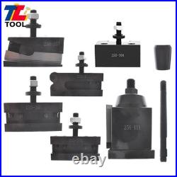 6-Pcs Swing Dia 12 AXA Size 250-111 Wedge Type Quick Change Tool Post Set
