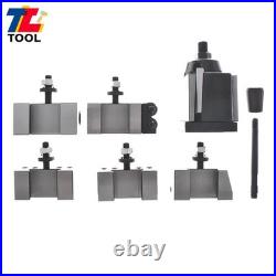 6-Pcs Swing Dia 12 AXA Size 250-111 Wedge Type Quick Change Tool Post Set