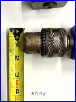 6-Piece BXA 200 Series Quick Change Lathe Tool Holder Lot (2) Drill Chucks 6-Piece BXA 200 Series Quick Change Lathe Tool Holder Lot (2) Drill Chucks