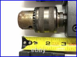 6-Piece BXA 200 Series Quick Change Lathe Tool Holder Lot (2) Drill Chucks