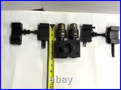 6-Piece BXA 200 Series Quick Change Lathe Tool Holder Lot (2) Drill Chucks