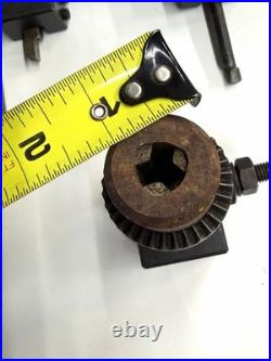 6-Piece BXA 200 Series Quick Change Lathe Tool Holder Lot (2) Drill Chucks