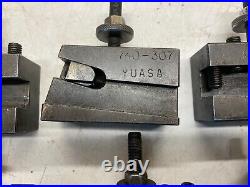 6 Yuasa Quick Change Lathe Turning Facing Cut Off Tool Holder 740-307 250-310 6 Yuasa Quick Change Lathe Turning Facing Cut Off Tool Holder 740-307 250-310