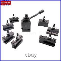 8Pcs AXA Wedge Type Quick Change Tool Post 250-111 Set For 6 12 Lathe Steel