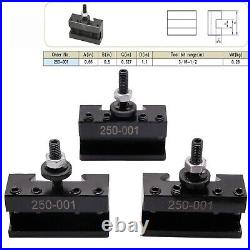 8Pcs OXA Wedge Type Quick Change Tool Post 250-000 Set Plus 2 extra 250-001 L 8Pcs OXA Wedge Type Quick Change Tool Post 250-000 Set Plus 2 extra 250-001 L