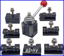 8 PCS Wedge Type AXA Quick Change Tool Post With Tool Holders For Lathe Swing Dia