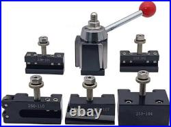 8 PCS Wedge Type AXA Quick Change Tool Post With Tool Holders For Lathe Swing Dia