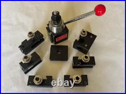 8 pc WEDGE TYPE BXA 250-100 QUICK CHANGE TOOLPOST SET, 11-14 LATHES Reduced $
