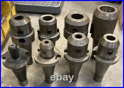 8pc NMTB 40 Quick Change End Mill Tool Holder Lot Milling Machine Arbors