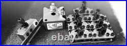 9 PCS Set T37 Quick-Change Tool post, 6 Standard, 1 Vee, 1 Parting holder, GI