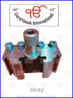 9 PCS Set T37 Quick-Change Tool post, 6 Standard, 1 Vee, 1 Parting holder, GI