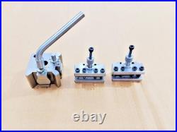 9 PCS Set T37 Quick-Change Tool post, 6 Standard, 1 Vee, 1 Parting holder, GI
