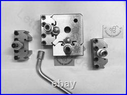 9 PCS Set T37 Quick-Change Tool post, 6 Standard, 1 Vee, 1 Parting holder, GI