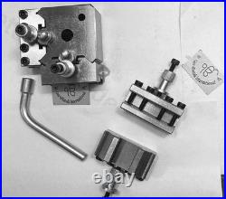 9 PCS Set T37 Quick-Change Tool post, 6 Standard, 1 Vee, 1 Parting holder, GI
