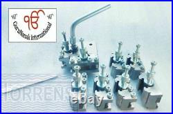 9 Piece T37 Quick Change Tool Post Set 6 Standard, 1V, 1 9 Piece T37 Quick Change Tool Post Set 6 Standard, 1V, 1
