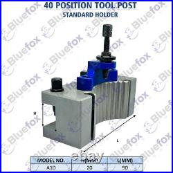 A1 40Position Quick Change Tool Post 12 pc For 150-300mm Lathe 6-12 Multifix A