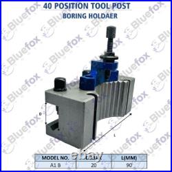 A1 40Position Quick Change Tool Post 12 pc For 150-300mm Lathe 6-12 Multifix A