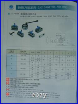 A1 40Position Quick Change Tool Post 12 pc For 150-300mm Lathe 6-12 Multifix A