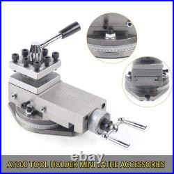 AT300 Quick Change Tool Post Assembly for Mini Lathe, Portable Metal Working Tool