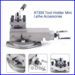 AT300 Quick Change Tool Post Assembly for Mini Lathe, Portable Metal Working Tool