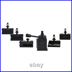AXA 250-111 Set Wedge Type Quick Change Tool Post Set For Lathe 12 AXA 250-111 Set Wedge Type Quick Change Tool Post Set For Lathe 12