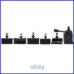 AXA 250-111 Set Wedge Type Quick Change Tool Post Set For Lathe 6-12
