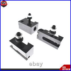 AXA 250-111 Set Wedge Type Quick Change Tool Post Set For Swing Dia 12 New AXA 250-111 Set Wedge Type Quick Change Tool Post Set For Swing Dia 12 New