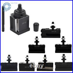 AXA 250-111 Wedge ToolPost Set For Lathe 6-12 Plus 2 Extra Tool Holder 8 pac AXA 250-111 Wedge ToolPost Set For Lathe 6-12 Plus 2 Extra Tool Holder 8 pac