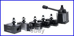 AXA 6 Pc Wedge Type Quick Change Tool Post Set, for Lathe Swing 6-12 Inches AXA 6 Pc Wedge Type Quick Change Tool Post Set, for Lathe Swing 6-12 Inches