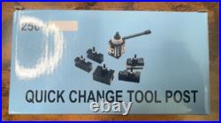 AXA 6 Pc Wedge Type Quick Change Tool Post Set, for Lathe Swing 6-12 Inches