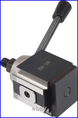 AXA Size 250-100 Set Piston Type Quick Change Tool Post Set for Lathe 6-12