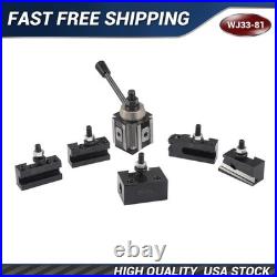AXA Size 250-100 Set Piston Type Quick Change Tool Post Set for Lathe 6- 12 USA