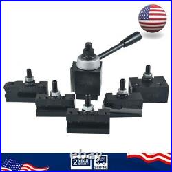 AXA Size 250-100 Set Piston Type Quick Change Tool Post Set for Lathe 6-12 USA