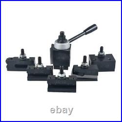 AXA Size 250-100 Set Piston Type Quick Change Tool Post Set for Lathe 6- 12 USA AXA Size 250-100 Set Piston Type Quick Change Tool Post Set for Lathe 6- 12 USA
