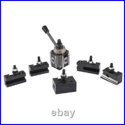 AXA Size 250-100 Set Piston Type Quick Change Tool Post Set for Lathe 6- 12 USA