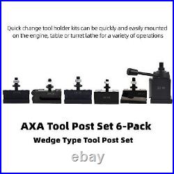 AXA Tool Post Set 250-111 Wedge Type Quick Change Tool Post Set 12 Inch Swing