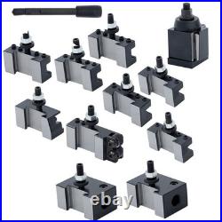 AXA Wedge Type Quick Change Tool Post 250-111 Set 11Pcs Steel for 6 12 Lathe