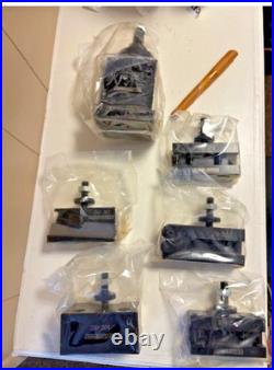 Accusize 0251-0222 Quick Change Tool Post Set BXA 6Pc for 10-15 Lathe USA Style