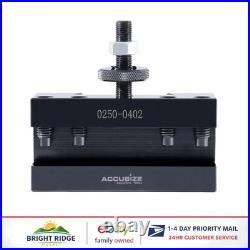 Adjustable Quick Change Tool Post Holder, Fits 14-20'' Lathe Swing, 1'' Size