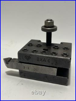 Aloris BXA 6 Quick Change Tool Post Holder + D-8 C6 Bit