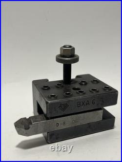 Aloris BXA 6 Quick Change Tool Post Holder + D-8 C6 Bit