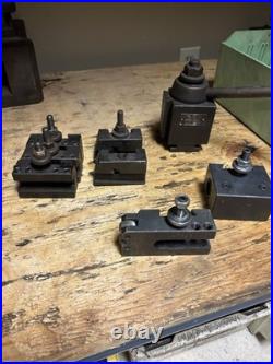 Aloris BXA Quick Change Lathe Tool Post 7 pc Holder Set Aloris BXA Quick Change Lathe Tool Post 7 pc Holder Set