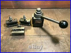 Aloris BXA Quick Change Tool Post with (3) Tool Holders BXA1 & BXA2 MADE IN USA