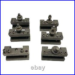 Aloris CA Lathe Quick Change Tool Post + 6 Tool Holders CA-1 CA-2 C2