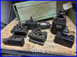 Aloris CA Quick Change Lathe Tool Post 7 pc Holder Set