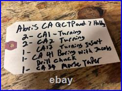 Aloris CA Quick Change Lathe Tool Post 7 pc Holder Set